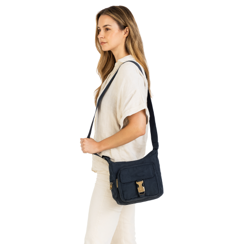 Camel Active B00-606-58 granatowa torba na ramię unisex nylonowa